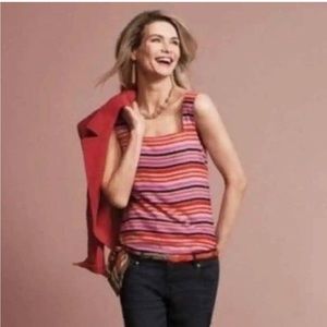 Cabi London Calling Striped Banded Cami Tank Top